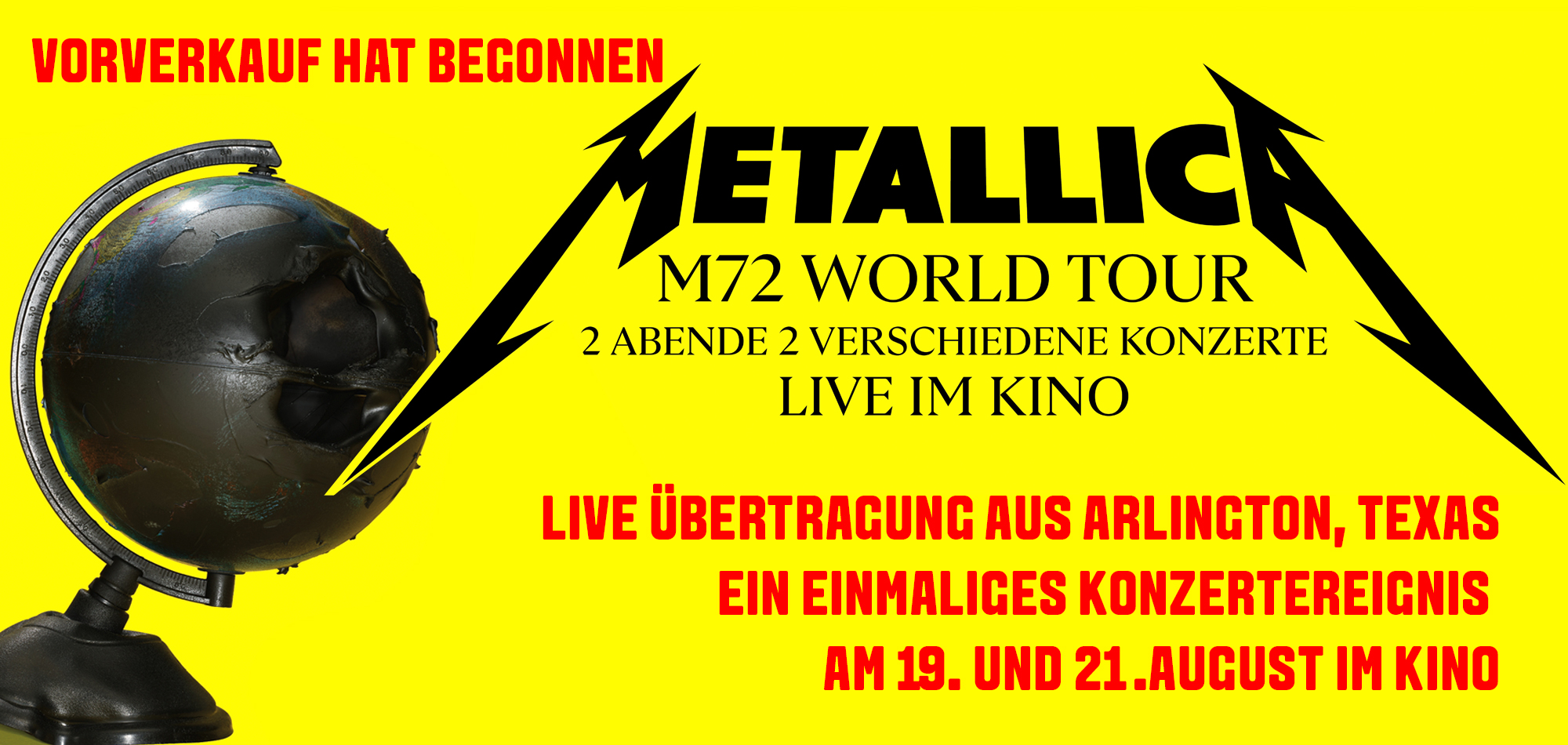 Metallica Konzerte Vorverkauf