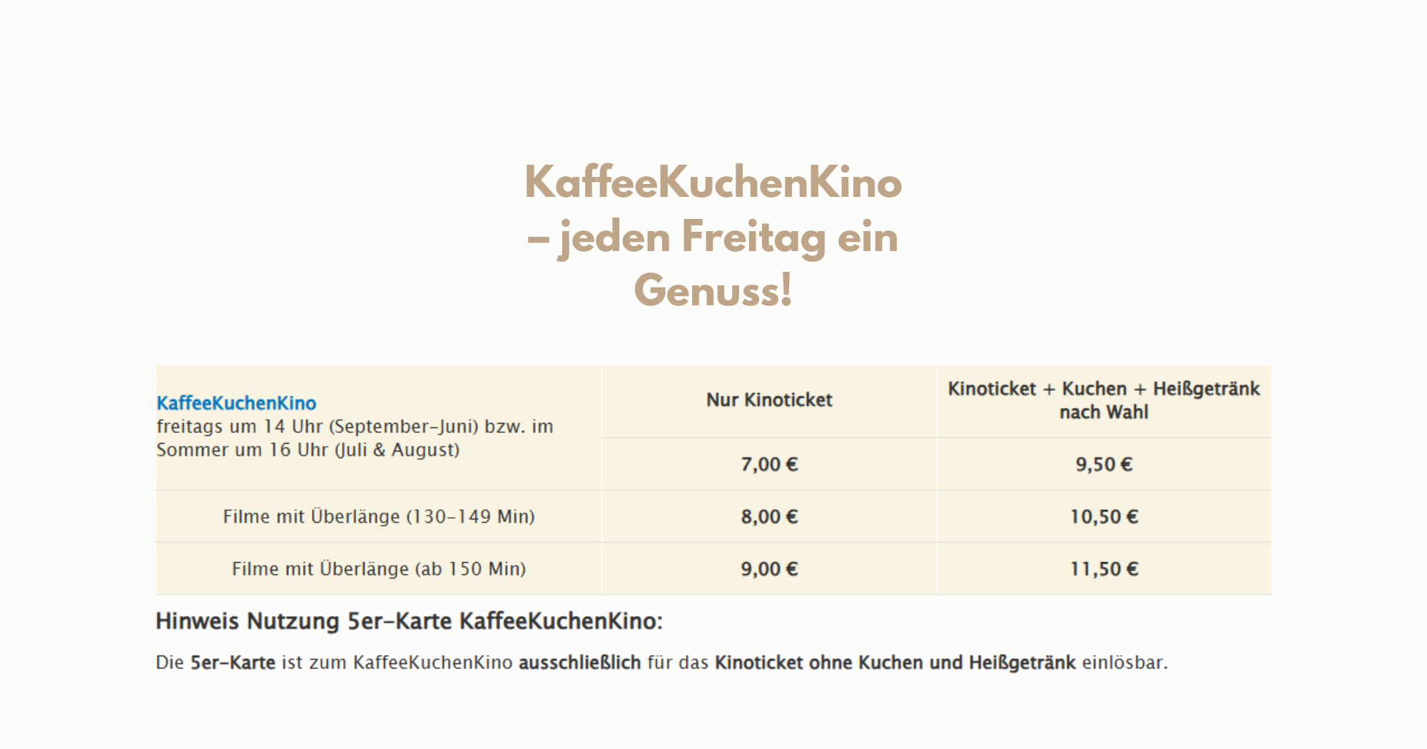 KaffeeKuchenKino